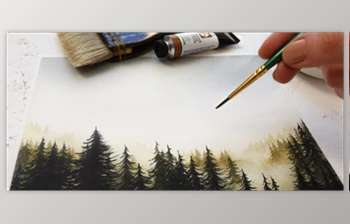 Download Misty Forest Landscapes in <span class='badge badge-warning'>Watercolor</span> <span class='badge badge-warning'>Painting</span>: A Beginner’s Guide