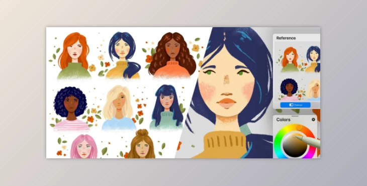 Download Painting Skin Tones: Draw Stylized Mini Portraits and Create Color Palettes in Procreate