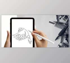 Download One-Line Art Tattoo Design: Design your own minimalist tattoo design in Procreate