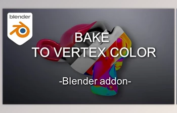 Download Blender addon – Bake to vertex <span class='badge badge-warning'>color</span>