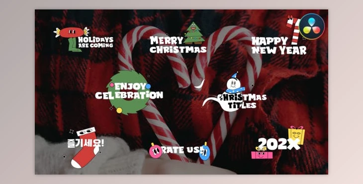 Download Christmas And New Year Titles for DaVinci Resolve (Videohive 50027735)