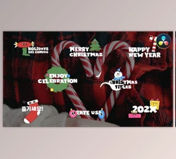 Download Christmas And New Year Titles for DaVinci Resolve (Videohive 50027735)