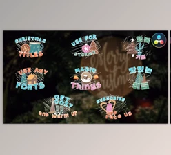 Download Christmas Cartoon Titles for DaVinci Resolve (Videohive 50039501)
