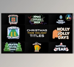 Download Christmas Time Holiday Titles | DaVinci Resolve (Videohive 49982270)