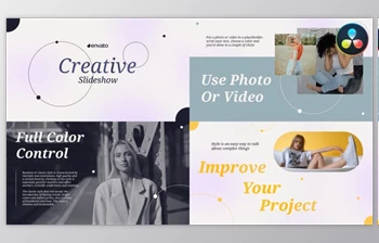 Download Stylish <span class='badge badge-warning'>Creative</span> Slideshow for DaVinci Resolve (Videohive 49995528)