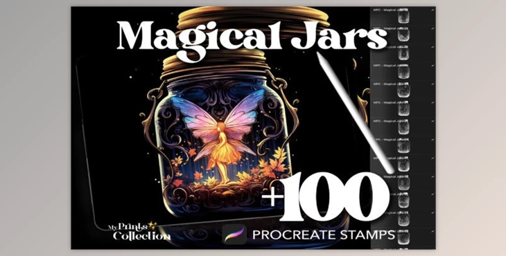 Download 100+ Procreate Magical Jars Stamps 85423362
