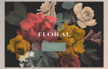 Download Creativemarket – Modern Floral Procreate <span class='badge badge-warning'>Stamp</span> Brush Kit