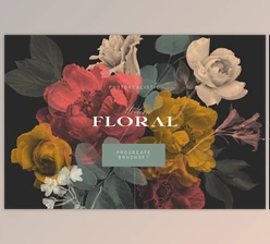 Download Creativemarket – Modern Floral Procreate Stamp Brush Kit
