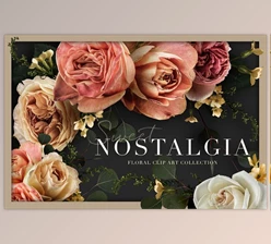 Download Creativemarket – Nostalgia Rose Floral Clip Art