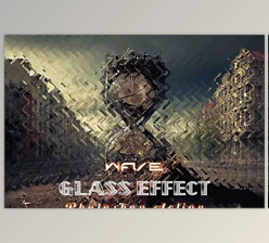 Download Creativemarket – Wave Glass Effect Photoshop Action