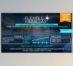 Download Flexible Parallax Slideshow_Floating Text (Videohive 19788192) - AE Project
