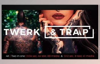 Download Typo Twerk And <span class='badge badge-warning'>Trap</span> (Videohive 20590881) - AE Project