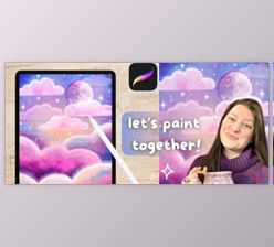 Download Painting In Procreate – Paint A Dreamy Cloudscape – Brushes, Color Palette, + Canvas Included