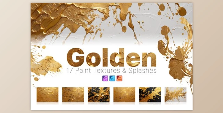 Download Golden Paint Textures – Affinity Assets