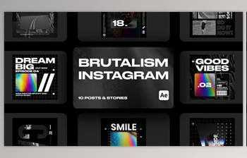 Download Brutalism Style Instagram Posts & Stories for <span class='badge badge-warning'>After</span> <span class='badge badge-warning'>Effects</span> (Videohive 50222476) - AE Project