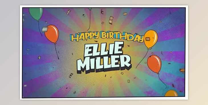Download Comic Birthday Wishes (Videohive 50222308) - AE Project
