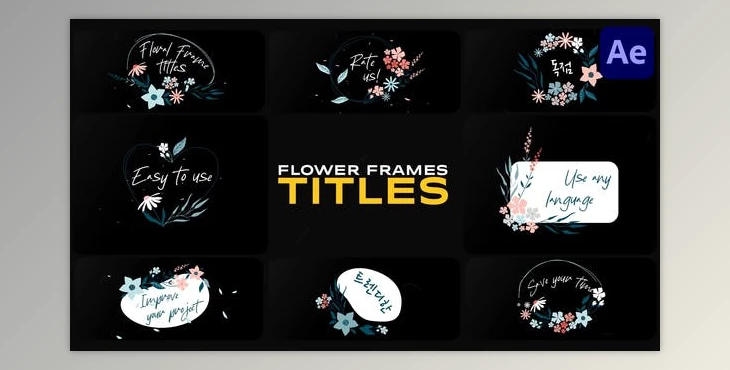 Download Flower Frames Titles for After Effects (Videohive 50237364) - AE Project