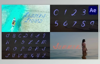 Download Liquid Letters for After <span class='badge badge-warning'>Effects</span> (Videohive 50252674) - AE Project