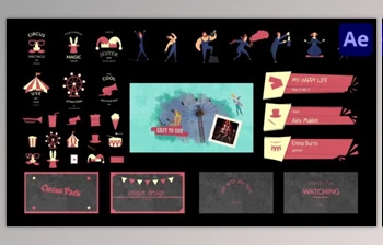 Download Circus Big <span class='badge badge-warning'>Pack</span> for After Effects (<span class='badge badge-warning'>Videohive</span> 50221111) - AE Project