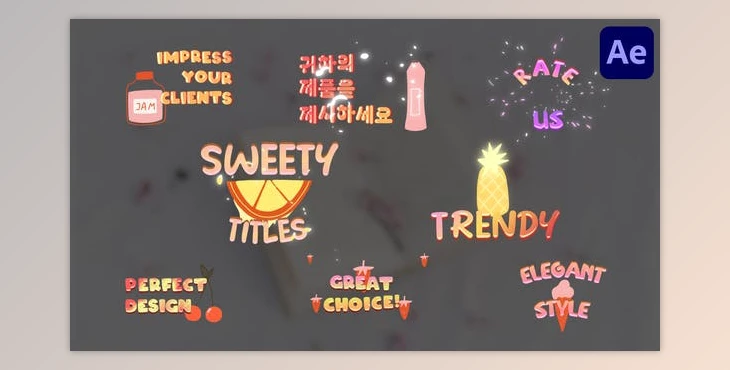 Download Sweety Titles for After Effects (Videohive 50221511) - AE Project