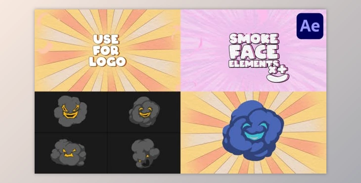 Download Explosion Smoke Face Elements | After Effects (Videohive 50237254) - AE Project