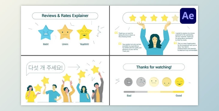 Download Reviews & Rates Explainer for After Effects (Videohive 50253063) - AE Project