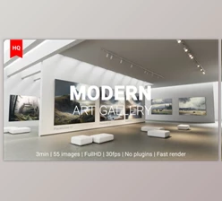 Download Modern Art Museum Gallery NFT AI Traditional Art Exhibition (Videohive 42550449) - AE Project