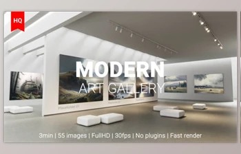 Download Modern Art Museum Gallery NFT AI Traditional Art Exhibition (Videohive 42550449) - AE Project