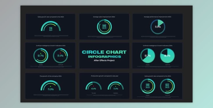 Download Infographics Circle Chart (Videohive 50240784) - AE Project