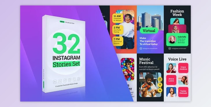 Download Wave Instagram Stories (Videohive 50238986) - AE Project