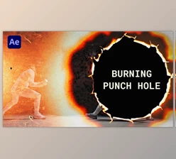 Download Burning Punch Hole Transitions | After Effects (Videohive 50240041) - AE Project