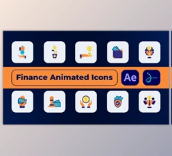Download Finance Animated Icons (Videohive 50238795) - AE Project