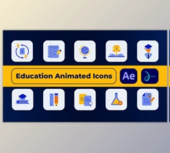 Download Education Animated Icons (Videohive 50238875) - AE Project