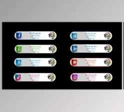 Download 3D social media button (No Plugin Required) (Videohive 47421486) - AE Project