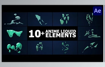 Download Anime Liquid Elements | <span class='badge badge-warning'>After</span> <span class='badge badge-warning'>Effects</span> (Videohive 50287364) - AE Project