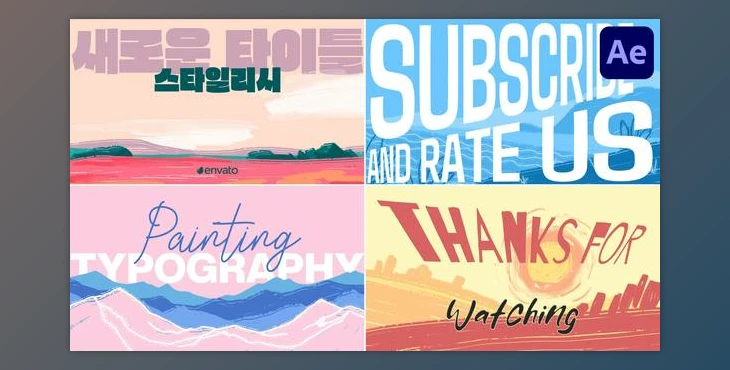 Download Painting Typography | After Effects (Videohive 50253381) - AE Project