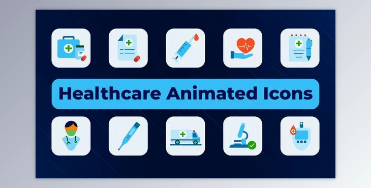 Download Healthcare Animated Icons (Videohive 50294383) - AE Project