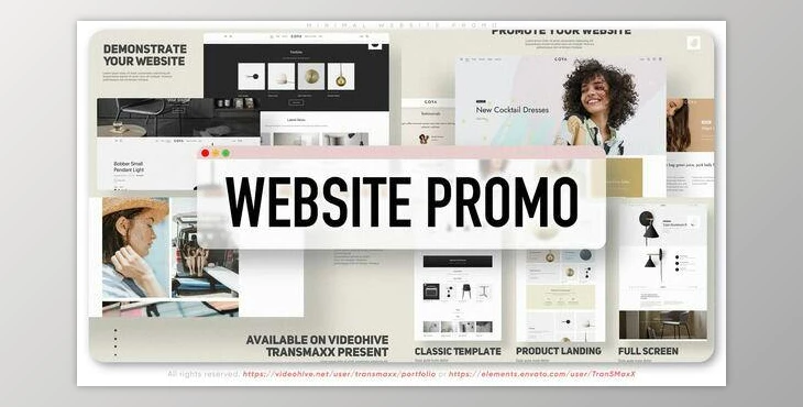 Download Minimal Website Promo (Videohive 50297620) - AE Project