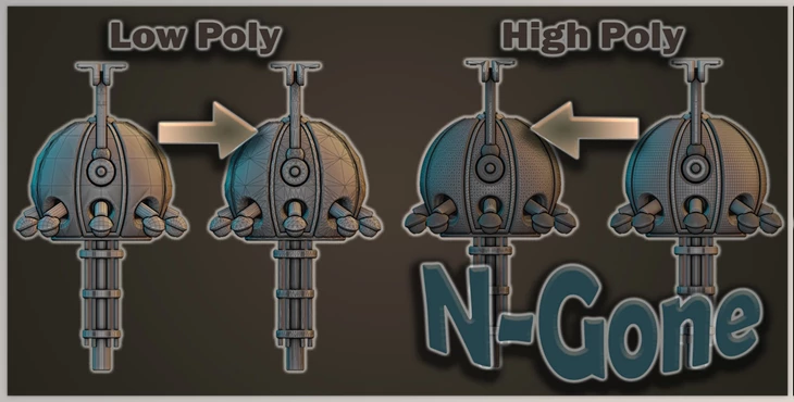 Download N-Gone - 1 Click Asset Optimization - Blender Add On - 1.35