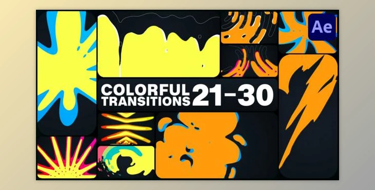 Download Colorful Transitions for After Effects (Videohive 50309199) - AE Project