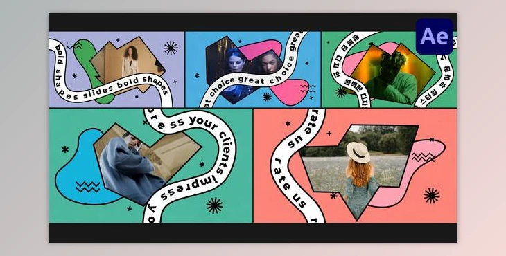 Download Bold Shapes Slides for After Effects (Videohive 50344080) - AE Project