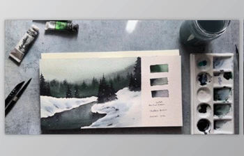 Download Winter Wonderland Watercolor Class: Chill & Thrill Self-Care <span class='badge badge-warning'>Art</span> Therapy
