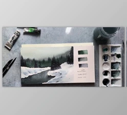 Download Winter Wonderland Watercolor Class: Chill & Thrill Self-Care Art Therapy