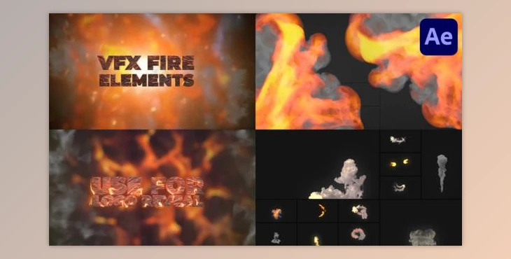 Download VFX Fire Elements for After Effects (Videohive 50326890) - AE Project