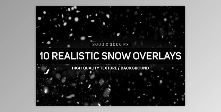 Download 10 Realistic Snow Overlays - F2E6RAK