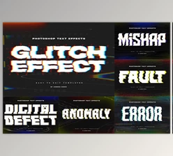 Download Glitch Text or Logo Effects - 91939102
