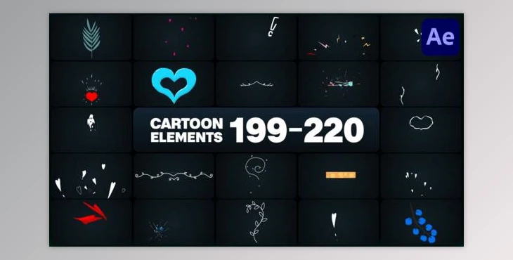 Download Cartoon Elements for After Effects (Videohive 50342847) - AE Project