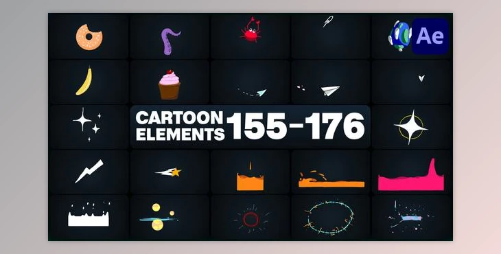 Download Cartoon Elements for After Effects (Videohive 50327100) - AE Project