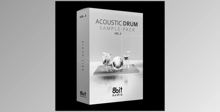 Download 8bit Audio Acoustic Drum Sample Pack Vol. 2 (WAV)