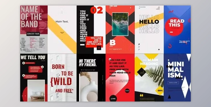 Download Bold Minimalism Stories Package (Videohive 50470792) - AE Project
